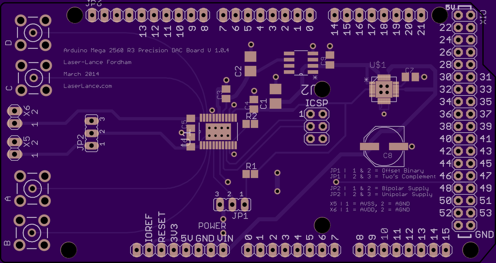 Arduino Mega 2560 R3 Precision DAC